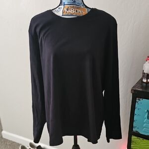 L.L. Bean Black 2X Plus Shirt